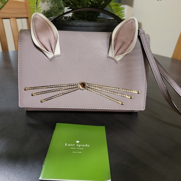 Charming Kate Spade Lavender Bunny Crossbody Bag- FREE WALL MOUNT